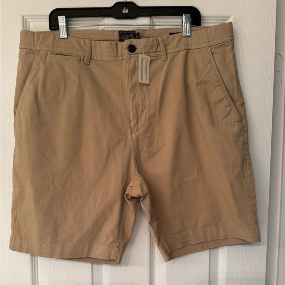 Grayers Mens PRECISION STRETCH CHINO SHORTS (8" INSEAM) - KHAKI - Picture 6 of 14